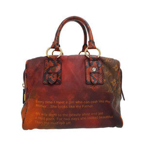 Louis Vuitton Crazy Man Handbag Monogram Jokes